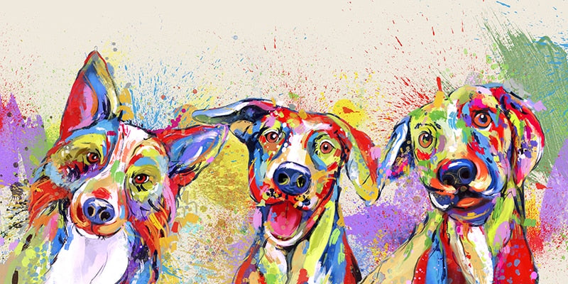 CORX Designs - Colorful Dogs Canvas Art - Review