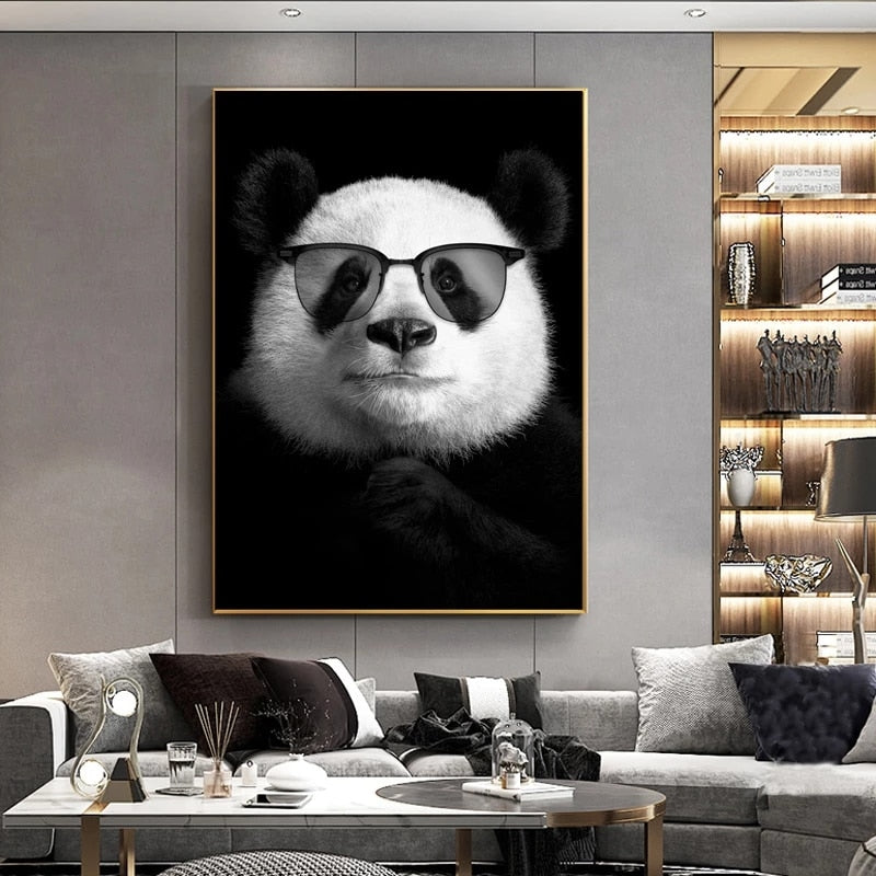 CORX Designs - Panda Wearing Glasses Canvas Art - Review