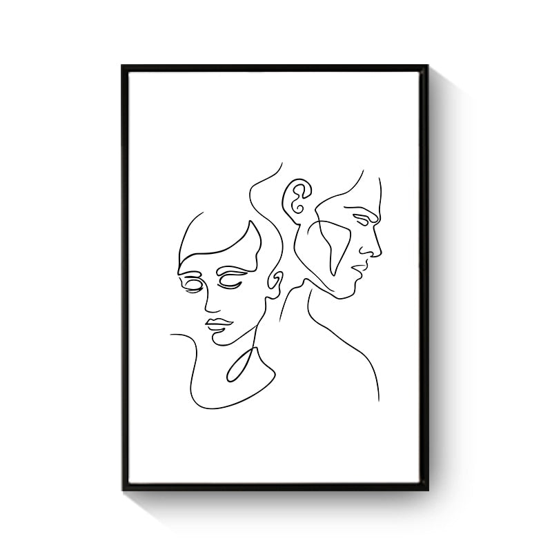 CORX Designs - Minimalist Body Line Drawing Abstract Canvas Art - Review