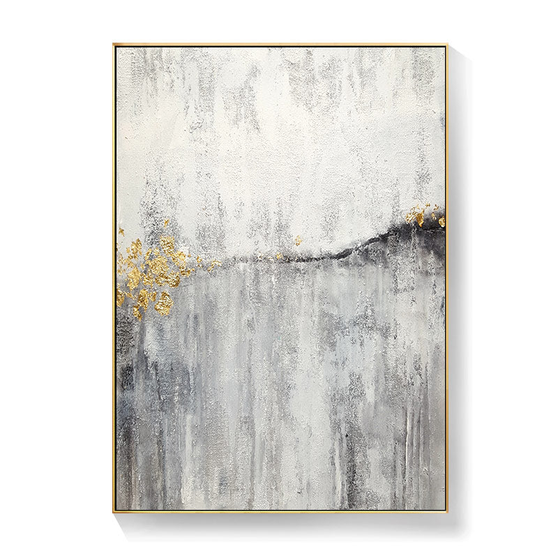 CORX Designs - Gray Marble Abstract Gold Line Canvas Art - Review