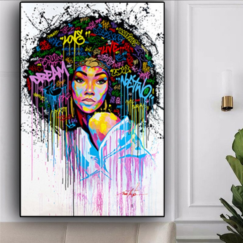 CORX Designs - Graffiti Natural Hair Black Woman Canvas Art - Review