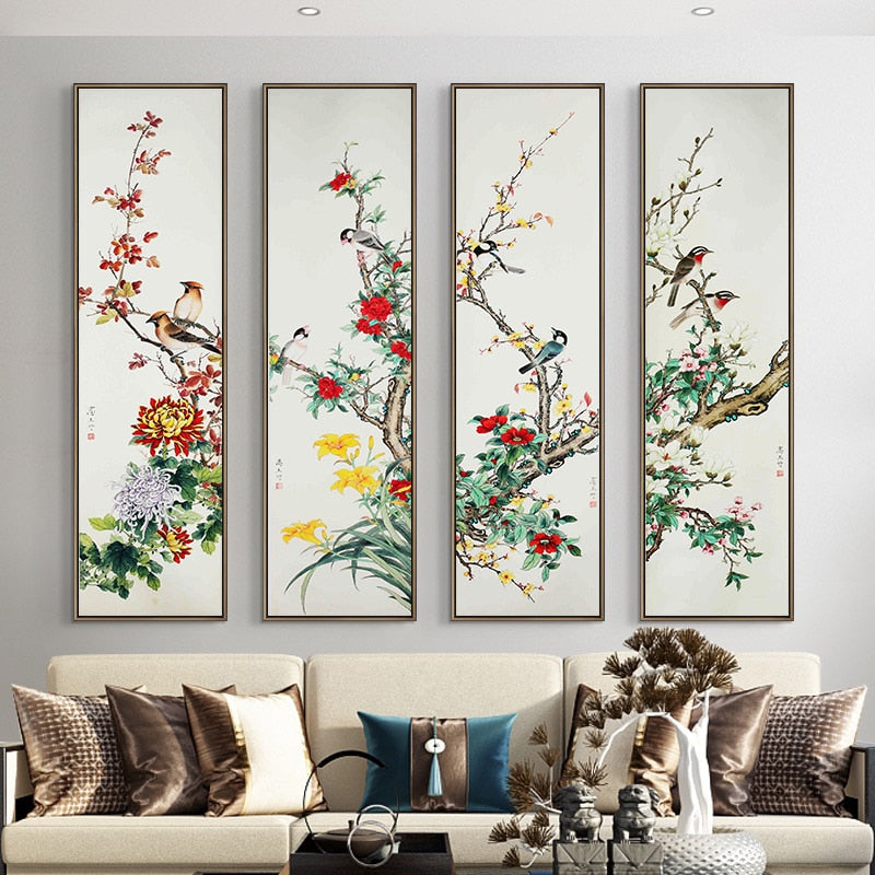 CORX Designs - Chinese Style Flower Bird Canvas Art - Review