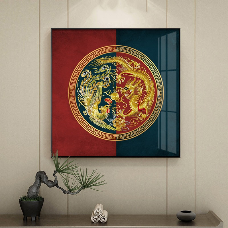 CORX Designs - Chinese Gold Dragon Canvas Art - Review