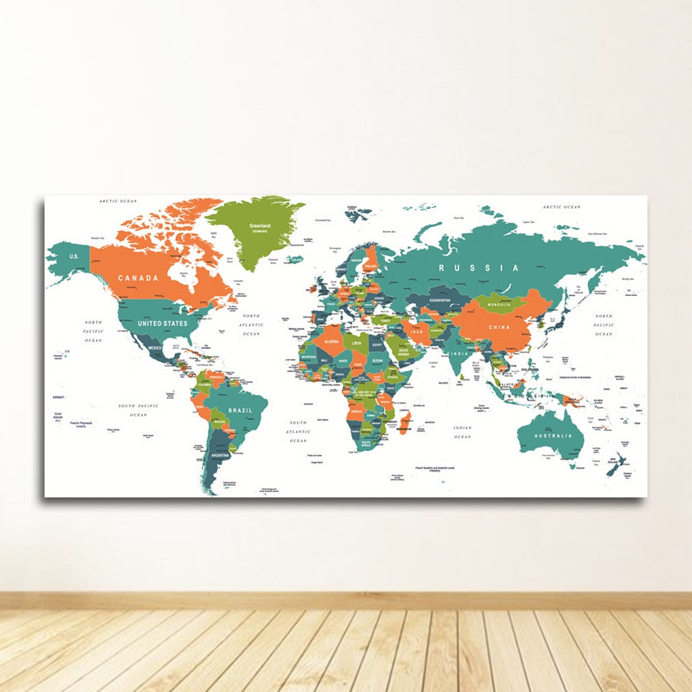 CORX Designs - World Map Canvas Art - Review