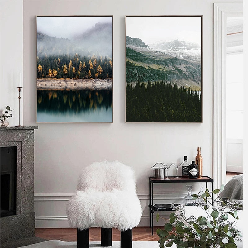 CORX Designs - Foggy Forest Canvas Art - Review