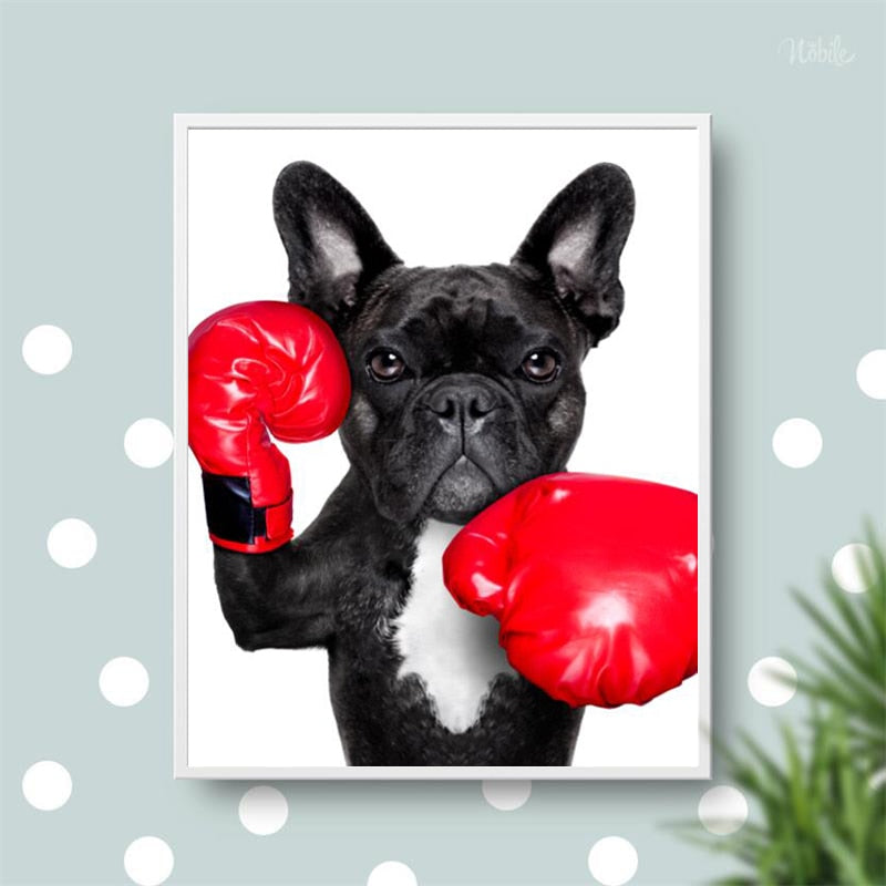 CORX Designs - Puppy with Boxing Gloves Canvas Art - Review