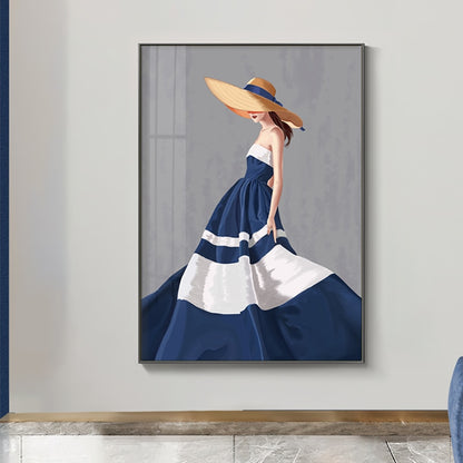 CORX Designs - Blue Dress Woman Fashion Canvas Art - Review