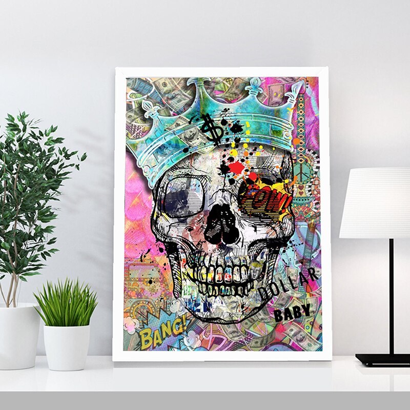 CORX Designs - Pop Art Skull Graffiti Canvas Art - Review