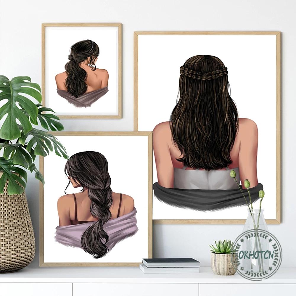 CORX Designs - Hairstyle Woman Back Canvas Art - Review