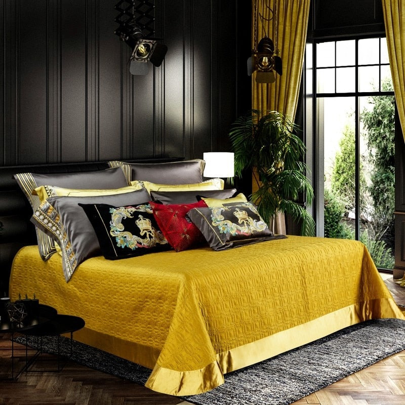 CORX Designs - Yemaya Luxurious Silk Jacquard Duvet Cover Bedding Set - Review