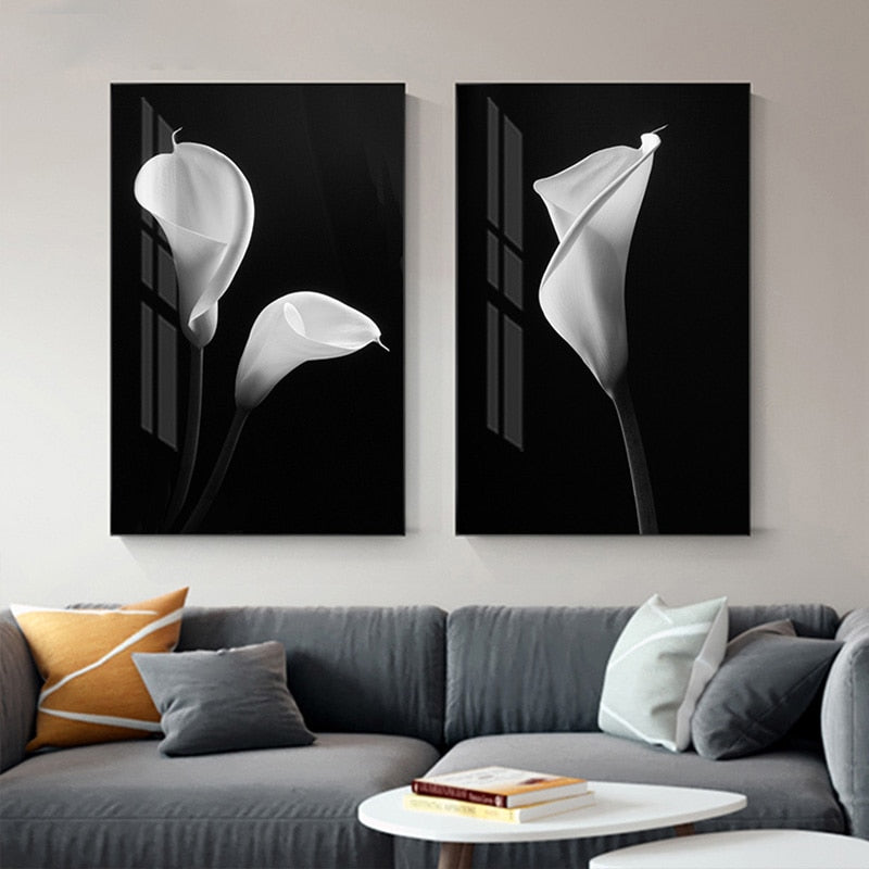 CORX Designs - Black And White Tulip Flower Canvas Art - Review