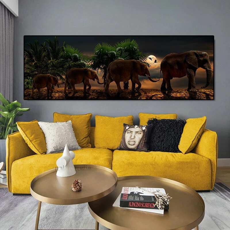 CORX Designs - Elephant Family Panoramic Canvas Art - Review