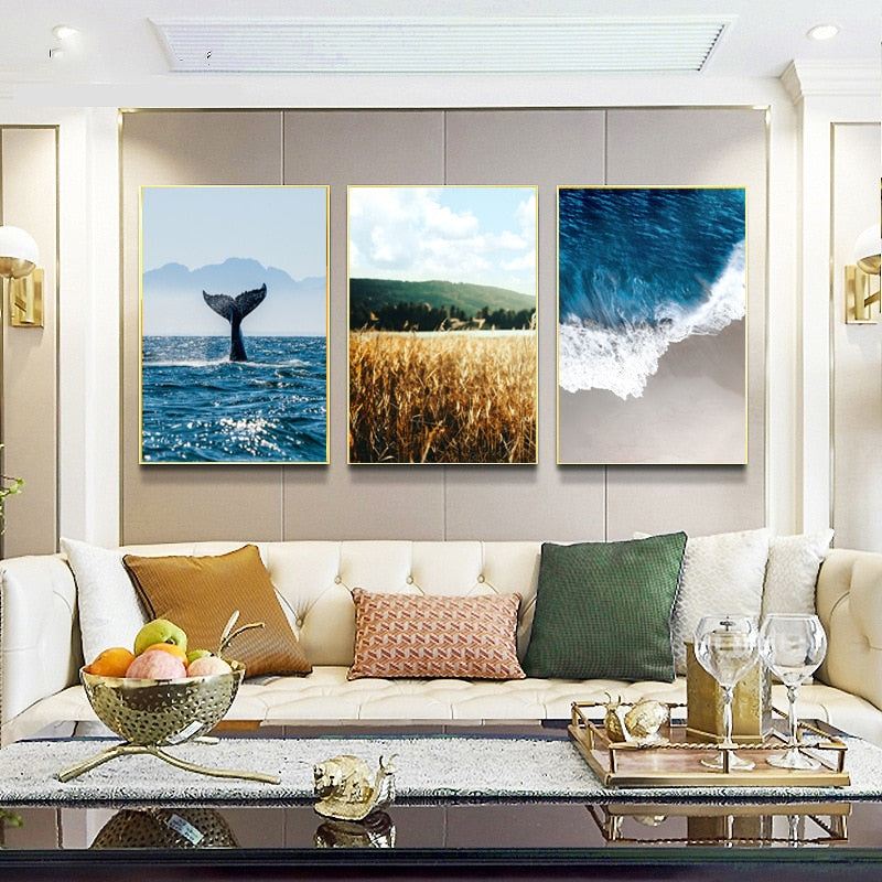 CORX Designs - Blue Whale Wave Canvas Art - Review