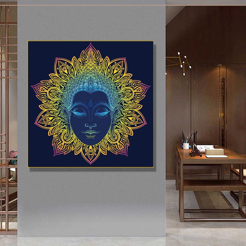CORX Designs - Mandala Buddha Face Canvas Art - Review