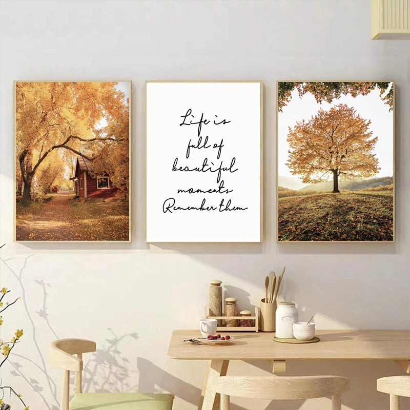 CORX Designs - Autumn Forest Wooden House Canvas Art - Review