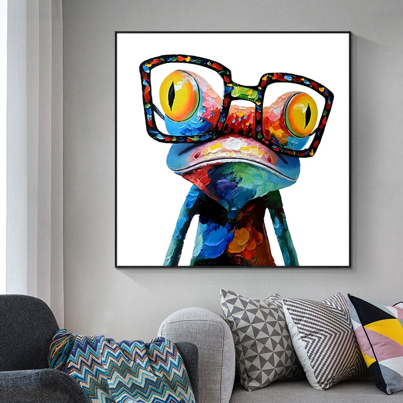 CORX Designs - Frog with Glasses Canvas Art - Review