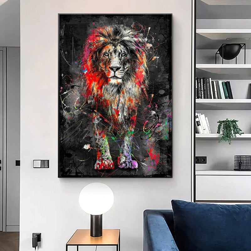 CORX Designs - Colorful Lion Wall Art Canvas - Review