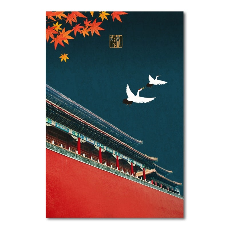 CORX Designs - Traditional Chinese Architecture Canvas Art - Review