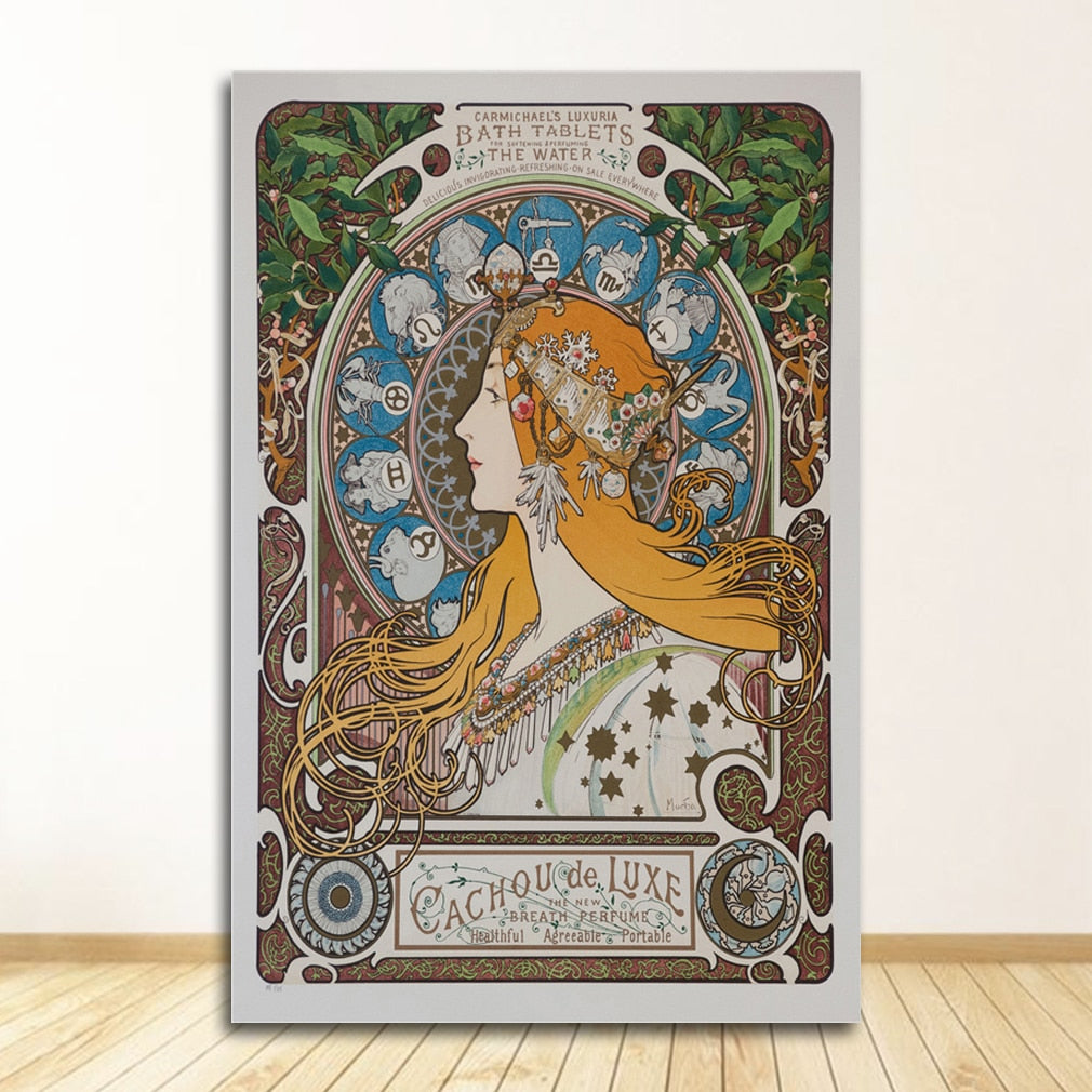 CORX Designs - Paintings by Alphonse Mucha Canvas Art - Review