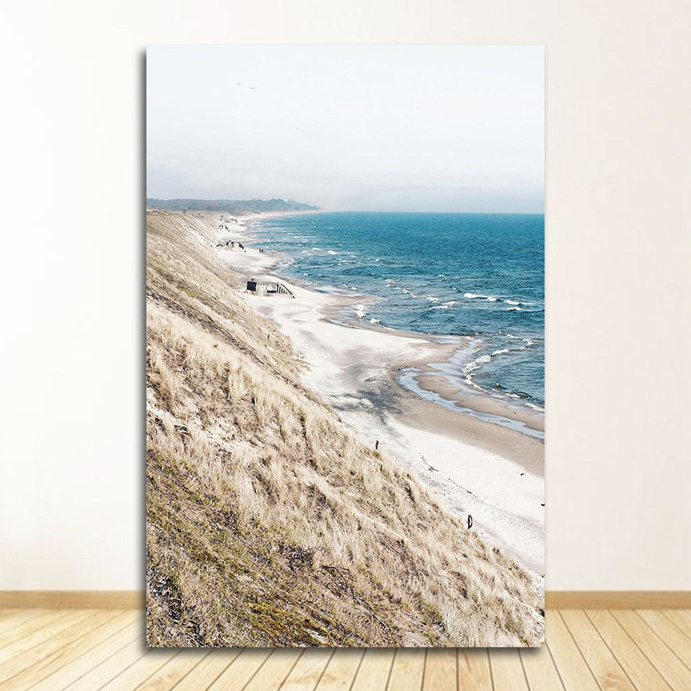 CORX Designs - Ocean Beach Bridge Nature Seascape Canvas Art - Review