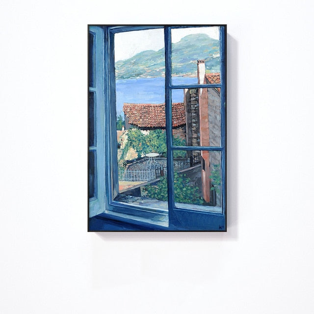 CORX Designs - Window Landscape Scenery Canvas Art - Review