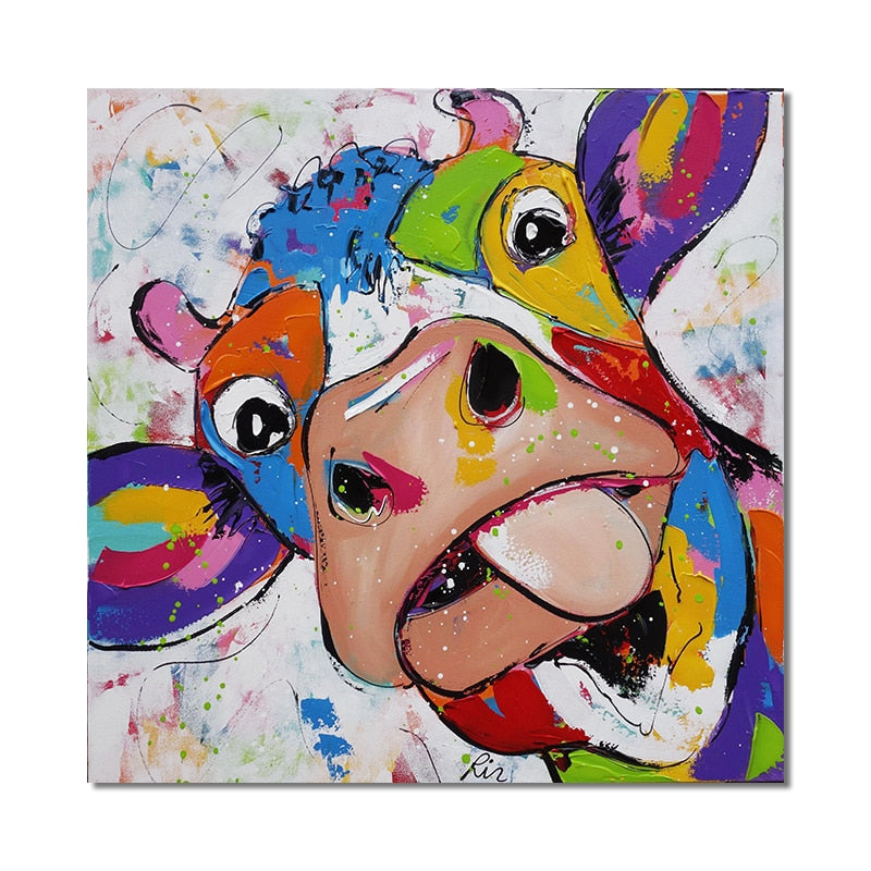 CORX Designs - Colorful Cow Head Canvas Art - Review