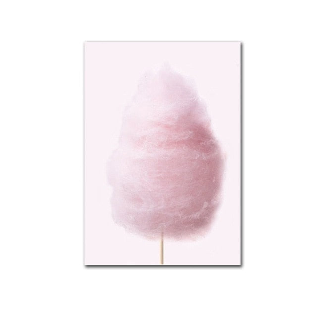 CORX Designs - Pink Ice Cream Cotton Candy Canvas Art - Review