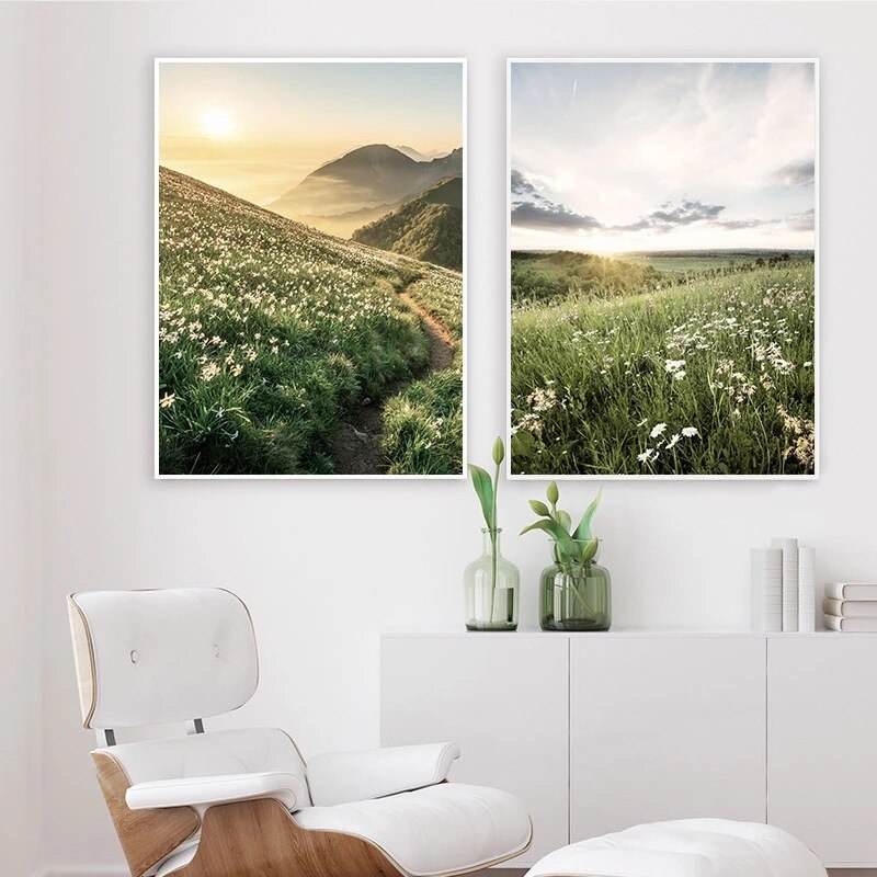 CORX Designs - Nordic Landscape Sunflower Bear Canvas Art - Review