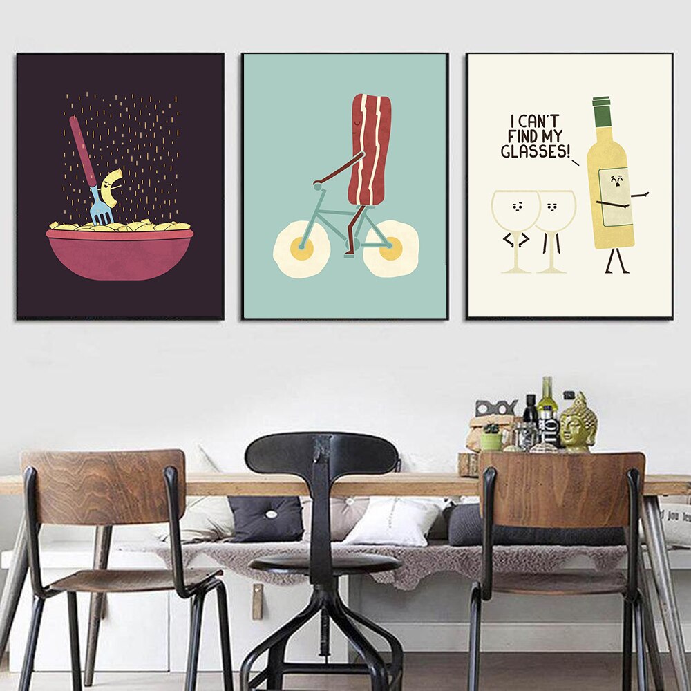 CORX Designs - Funny Food Wine Canvas Art - Review