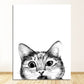 CORX Designs - Black and White Kitty Cat Canvas Art - Review