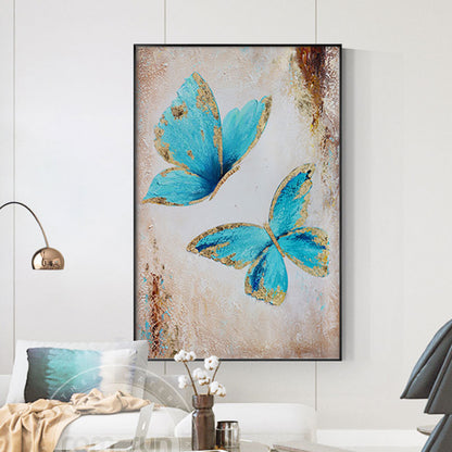 CORX Designs - White Flowers and Blue Butterfly Painting Canvas Art - Review