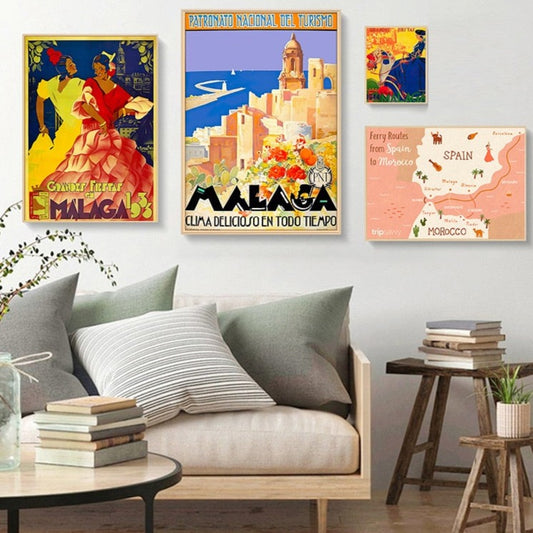 CORX Designs - Spanish Harbor City Malaga Travel Canvas Art - Review