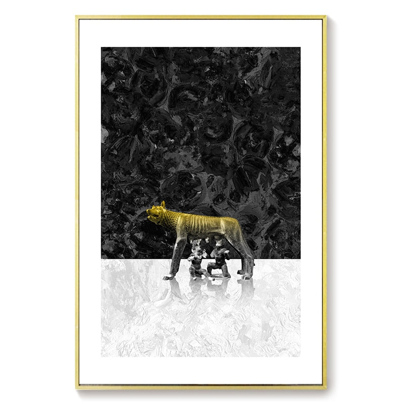 CORX Designs - Animal Black and White Background Canvas Art - Review