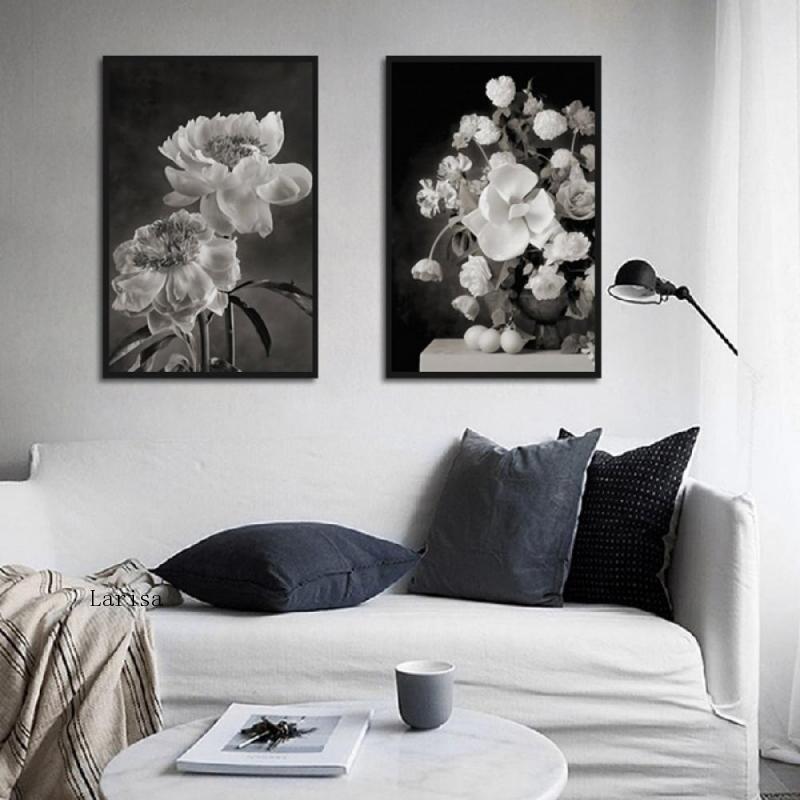 CORX Designs - Black and White Flower Canvas Art - Review