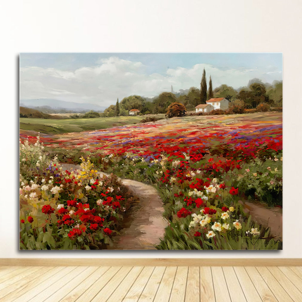 CORX Designs - Claude Monet Poplars Poppy Fields Canvas Art - Review