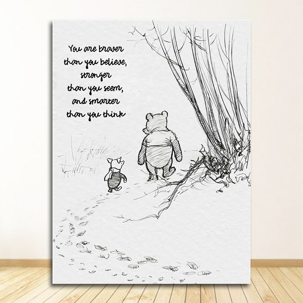 CORX Designs - Winnie The Pooh Quotes Canvas Art - Review