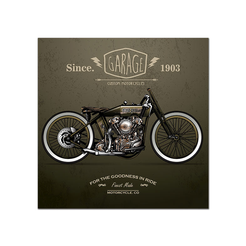 CORX Designs - Classic Motorcycle Poster Vintage Canvas Art - Review
