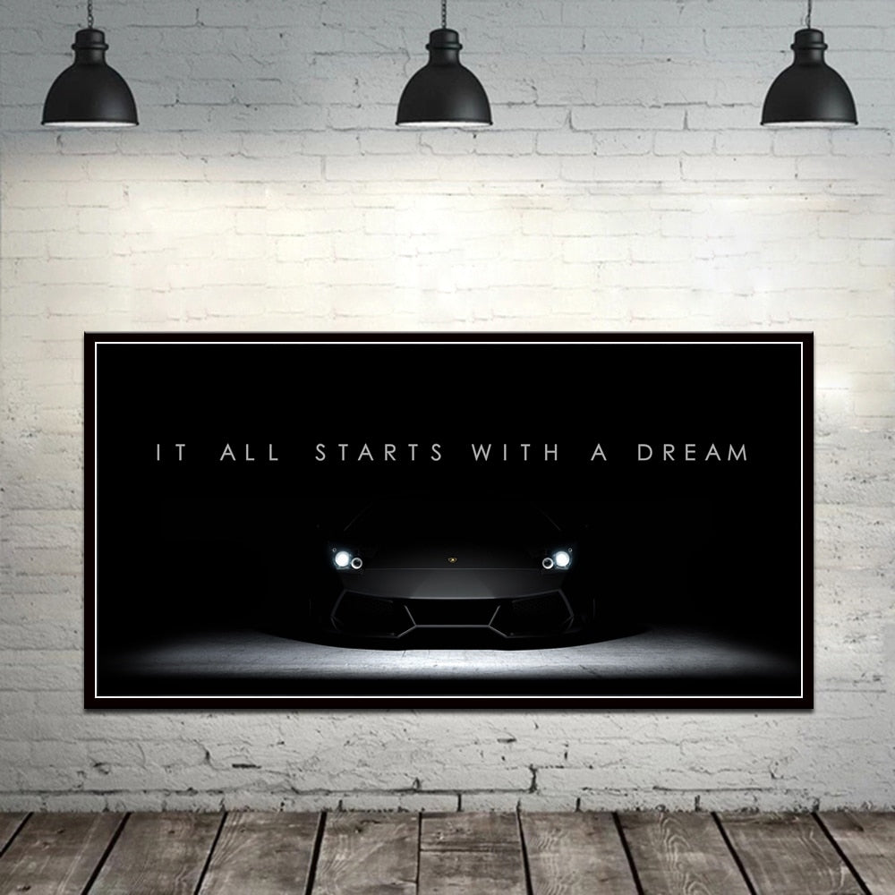 CORX Designs - Dream Car Motivational Canvas Art - Review