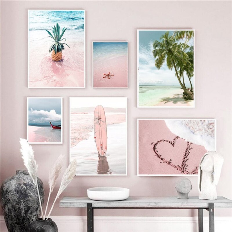 CORX Designs - Tropical Pink Beach Canvas Art - Review