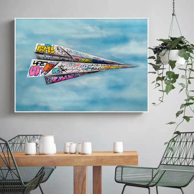 CORX Designs - Graffiti Paper Plane Canvas Art - Review