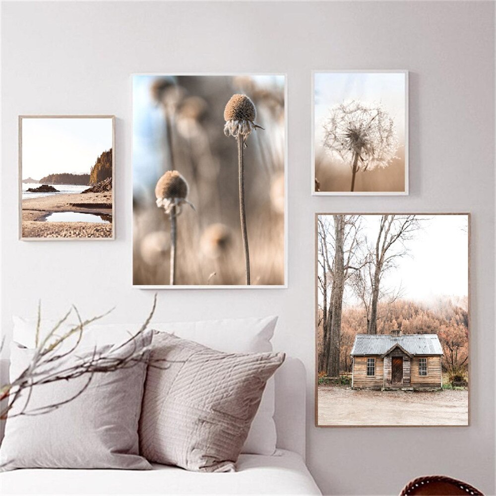 CORX Designs - Brown Landscape Dandelion Elk Canvas Art - Review