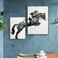 CORX Designs - Knight Horse Black and White Canvas Art - Review