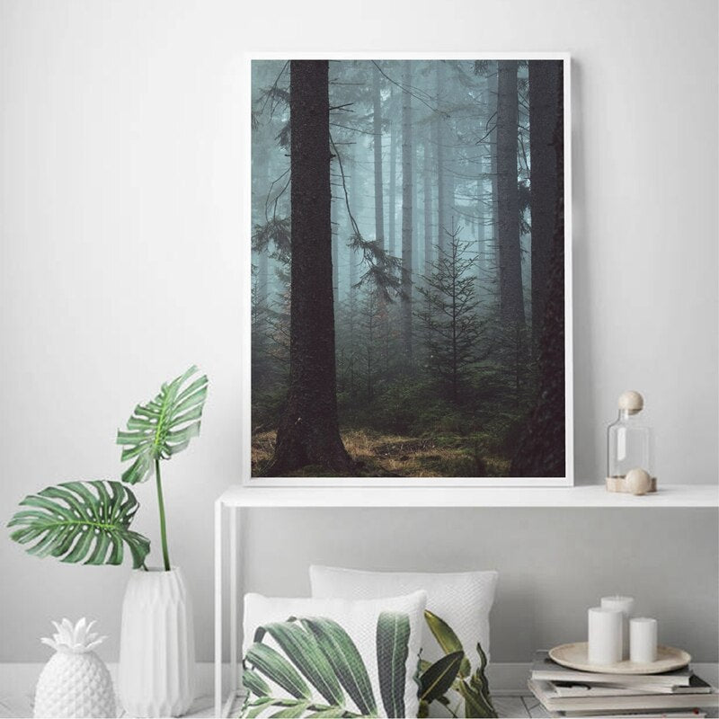 CORX Designs - Misty Forest Landscape Canvas Art - Review