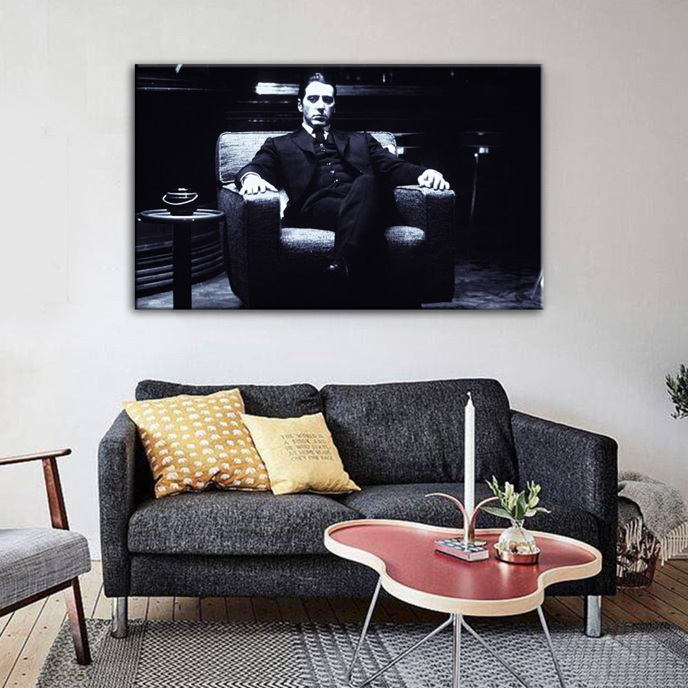 CORX Designs - Black and White Man on Couch Canvas Art - Review