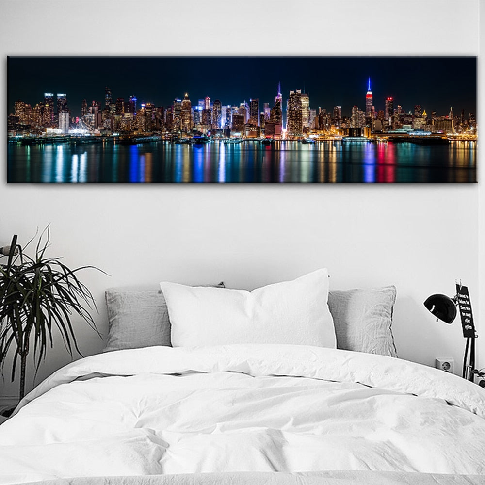 CORX Designs - Night Skyline Of Manhattan Canvas Art - Review