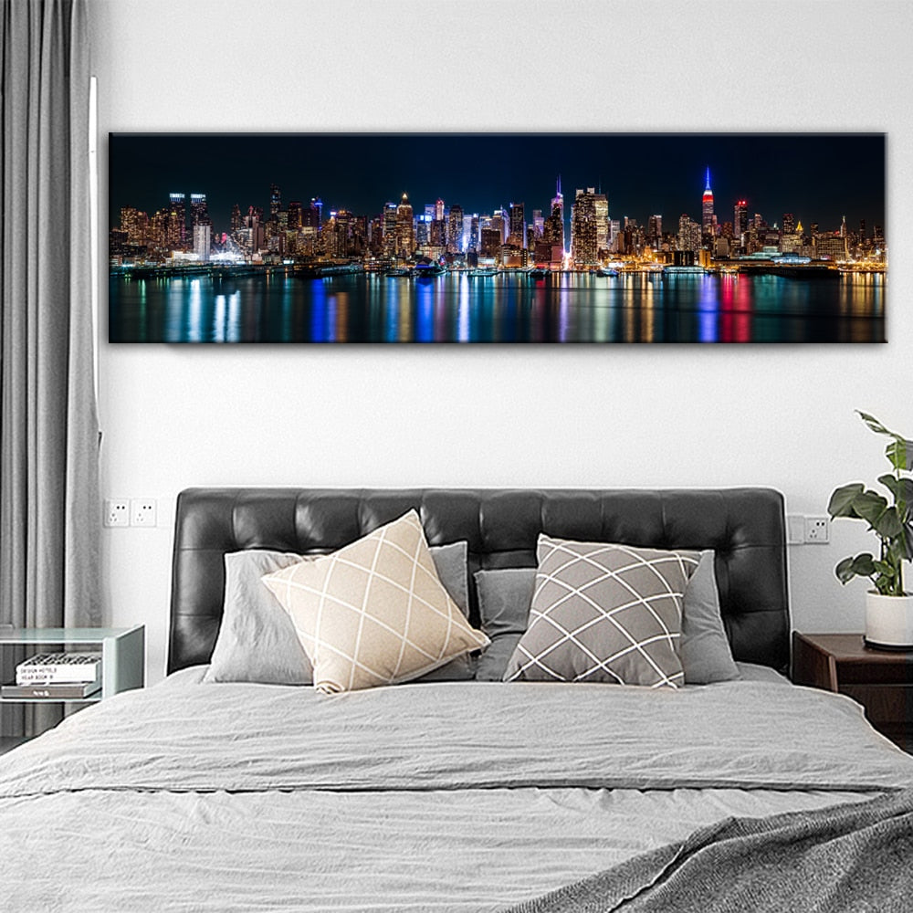 CORX Designs - Night Skyline Of Manhattan Canvas Art - Review