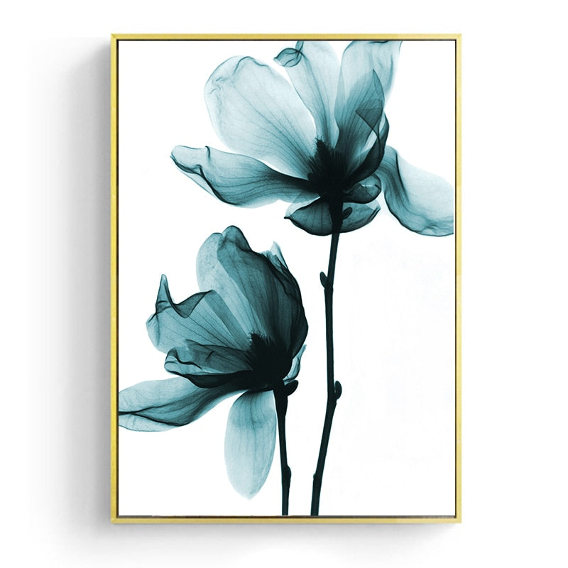 CORX Designs - Blue Floral Canvas Art - Review