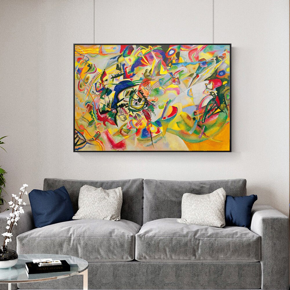 CORX Designs - Wassily Kandinsky-Composition VII,1913 Abstract Wall Art Canvas - Review
