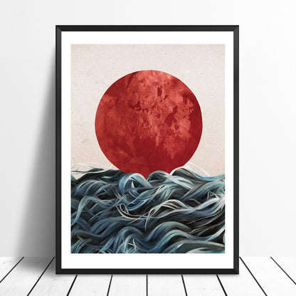 CORX Designs - Abstract Japanese Sunrise Canvas Art - Review