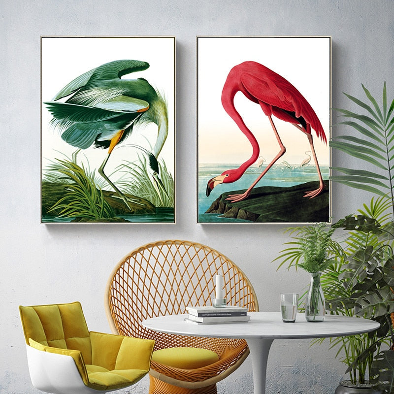 CORX Designs - Pink and Green Crane Canvas Art - Review